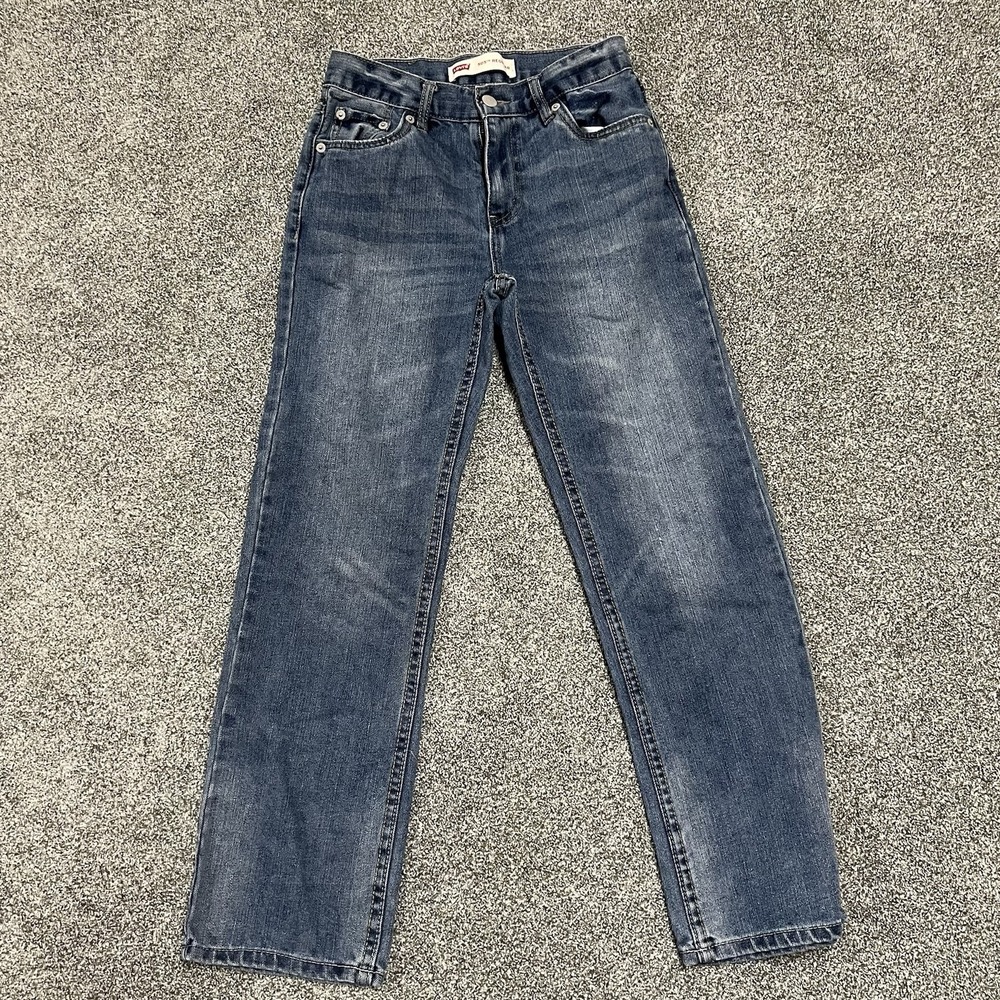 Levi's 505 Regular Fit Jeans Men's 27x30 Medium Wash Straight Denim Pants